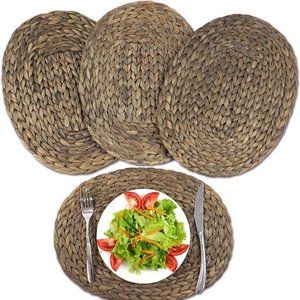 Wicker woven placemats - 4 - NEW